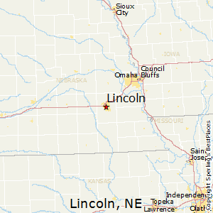 Lincoln,Nebraska Map