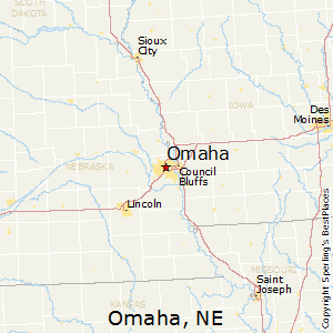 Omaha,Nebraska Map