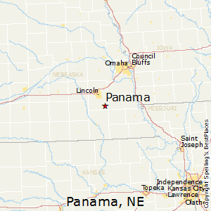 Panama,Nebraska Map