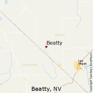 Beatty,Nevada Map