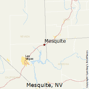 Mesquite,Nevada Map