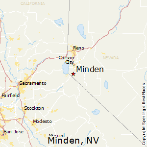 Minden,Nevada Map