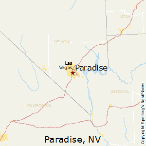 Paradise,Nevada Map