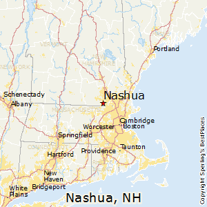 Nashua,New Hampshire Map