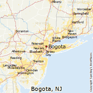 Bogota,New Jersey Map