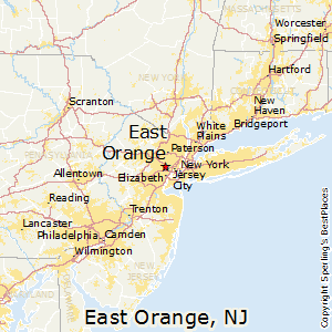 East_Orange,New Jersey Map