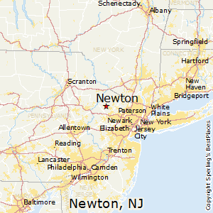 Newton,New Jersey Map