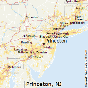 Princeton,New Jersey Map