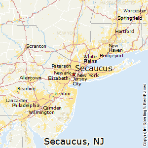 Secaucus,New Jersey Map