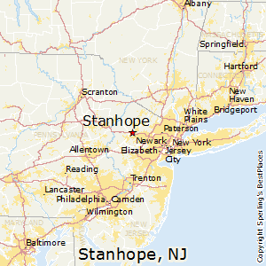 Stanhope,New Jersey Map