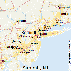 Summit,New Jersey Map