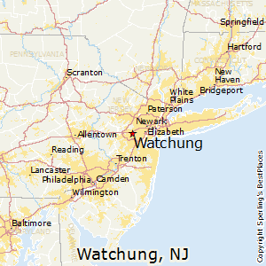 Watchung,New Jersey Map