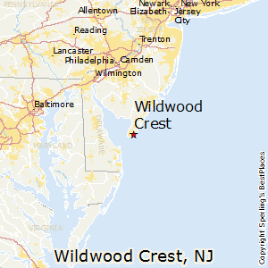 Wildwood_Crest,New Jersey Map