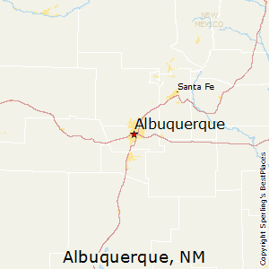 Albuquerque,New Mexico Map