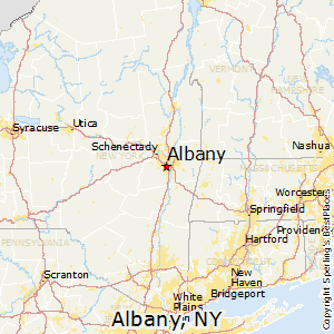Albany,New York Map