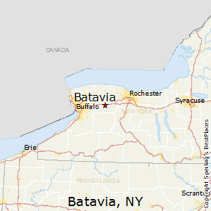 Batavia,New York Map