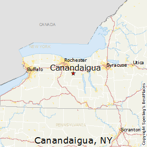 Canandaigua,New York Map