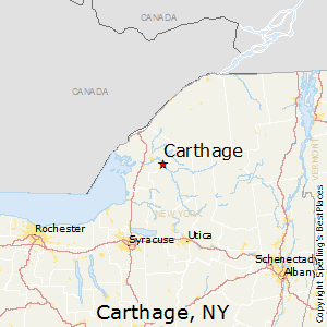 Carthage,New York Map