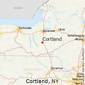 Cortland,New York Map