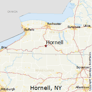 Hornell,New York Map