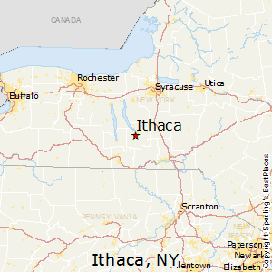 Ithaca,New York Map