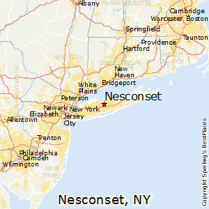Nesconset,New York Map