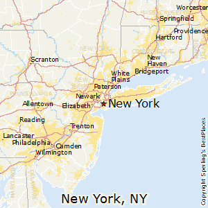 New_York,New York Map