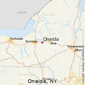Oneida,New York Map