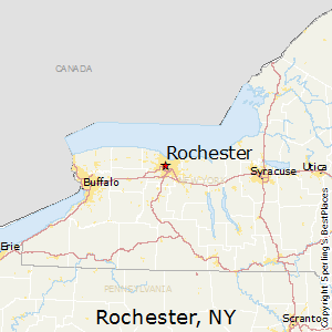 Rochester,New York Map