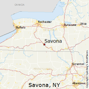 Savona,New York Map