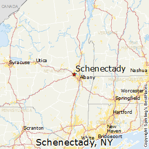 Schenectady,New York Map