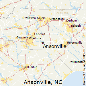 Ansonville,North Carolina Map