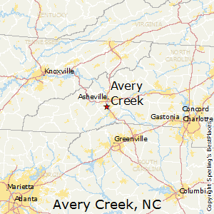 Avery_Creek,North Carolina Map