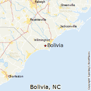 Bolivia,North Carolina Map