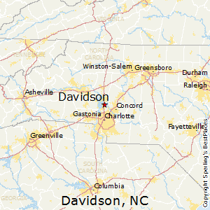 Davidson,North Carolina Map