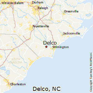 Delco,North Carolina Map