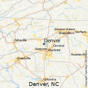 Denver,North Carolina Map