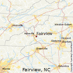 Fairview,North Carolina Map
