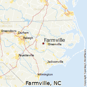 Farmville,North Carolina Map