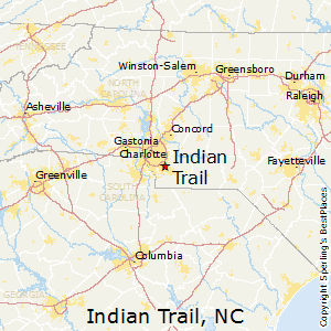 Indian_Trail,North Carolina Map