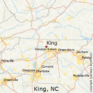 King,North Carolina Map
