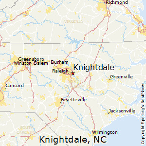 Knightdale,North Carolina Map