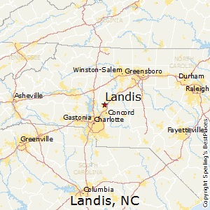 Landis,North Carolina Map