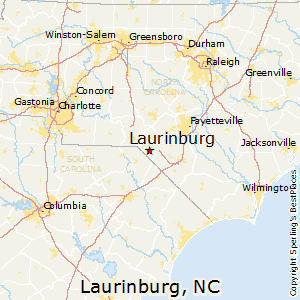 Laurinburg,North Carolina Map