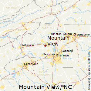 Mountain_View,North Carolina Map