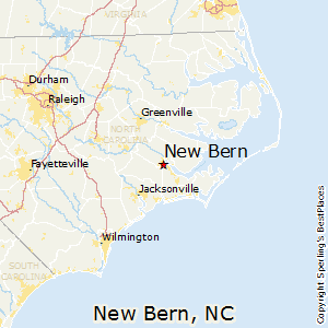 New_Bern,North Carolina Map