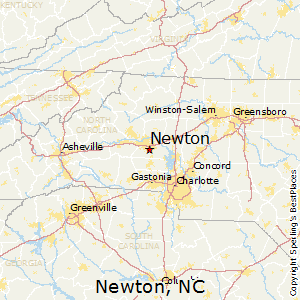 Newton,North Carolina Map