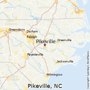 Pikeville,North Carolina Map