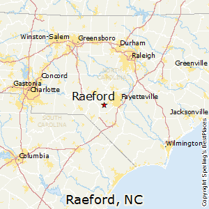 Raeford,North Carolina Map