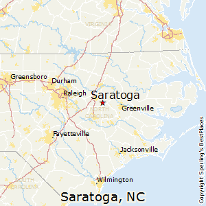 Saratoga,North Carolina Map